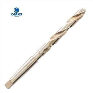 HSS M35 DIN341 Amber Finish Taper Shank Drill Bit